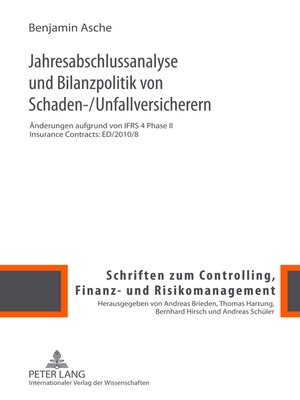 cover image of Jahresabschlussanalyse und Bilanzpolitik von Schaden-/Unfallversicherern